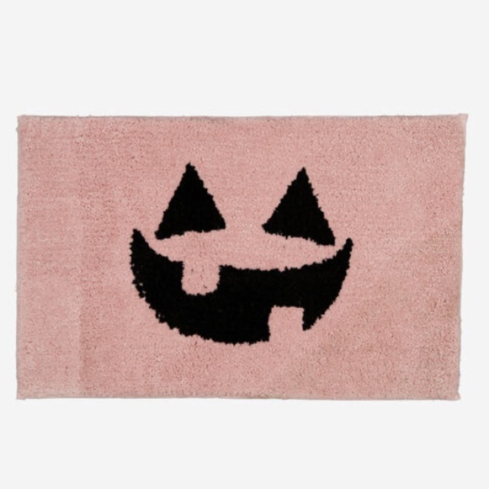 Pink Halloween Jack-O'-Lantern Rug